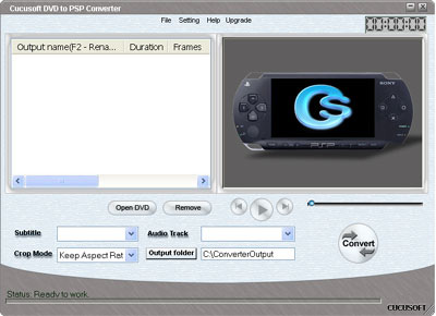 Cucusoft DVD to PSP Converter Build 007