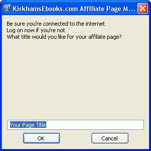 Free Affiliate Package for Affiliate Pag