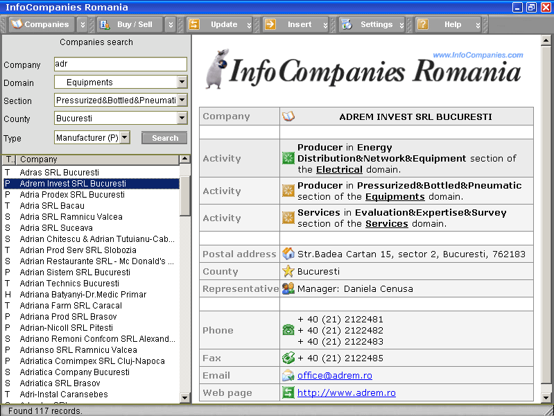 InfoCompanies Romania
