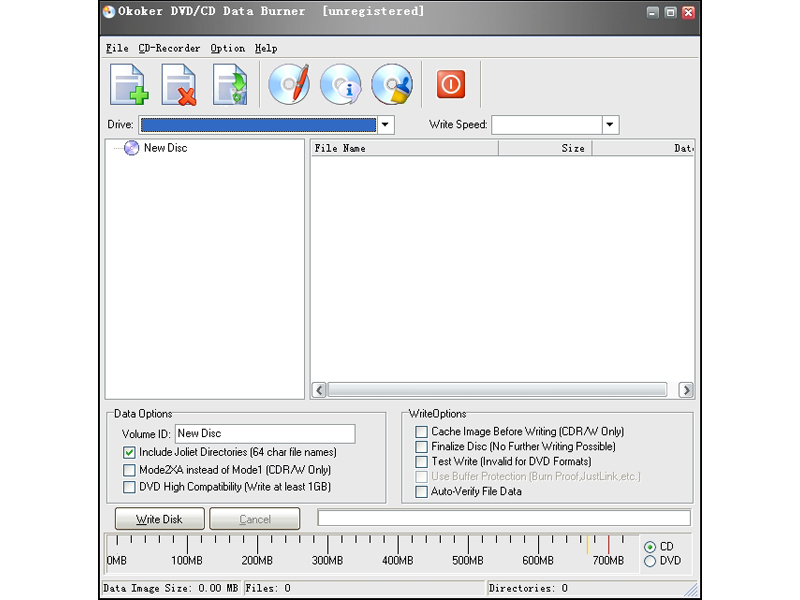 Okoker DVD/CD Data Burner  for to mp4