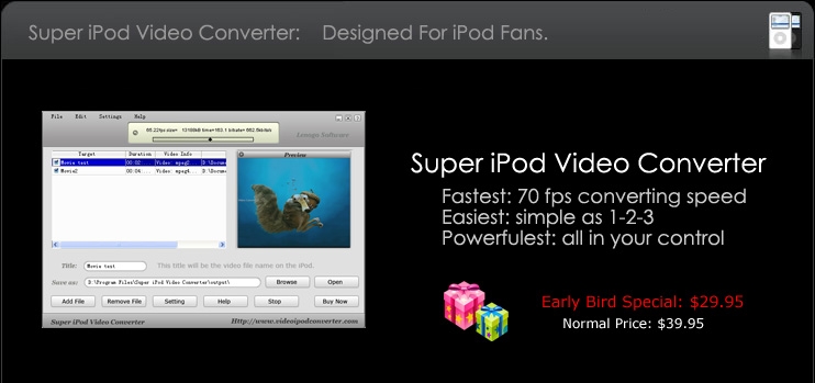 Super iPod Video Converter build 88