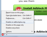 Adblock Plus 2.4.1 screenshot. Click to enlarge!
