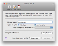Dates to iCal 2.4.1 screenshot. Click to enlarge!