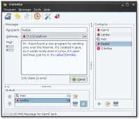 Esmska 1.5.0 screenshot. Click to enlarge!
