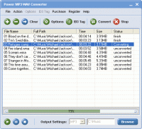 !1 Power MP3 WAV Converter 1.10 screenshot. Click to enlarge!