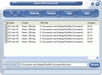 #1 Smart MP3 to WAV Converter 9.1 screenshot. Click to enlarge!
