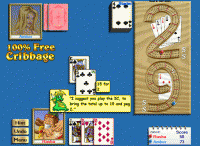 100% Free Cribbage Card Game for Windows 7.40 screenshot. Click to enlarge!