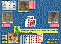 100% Free Hearts Card Game for Windows 7.40 screenshot. Click to enlarge!