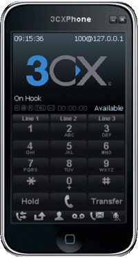 3CX Phone FREE VoIP Phone 4.0 screenshot. Click to enlarge!