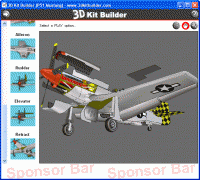 3D Kit Builder (P51 Mustang) 3.5 screenshot. Click to enlarge!
