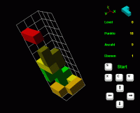 3D Tetris 4.1.0 screenshot. Click to enlarge!