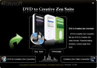 4Easysoft DVD to Creative Zen Suite 3.1.10 screenshot. Click to enlarge!