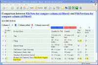 4TOPS Compare Excel Files 2.0 screenshot. Click to enlarge!