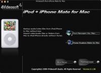 4Videosoft iPod + iPhone Mate for Mac 3.1.20 screenshot. Click to enlarge!