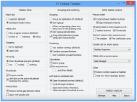 7+ Taskbar Tweaker Portable 5.2 screenshot. Click to enlarge!