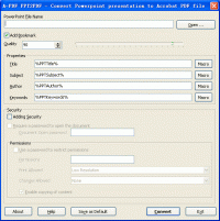 A-PDF PPT2PDF 1.0.1 screenshot. Click to enlarge!