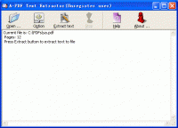 A-PDF Text Extractor 1.3.0 screenshot. Click to enlarge!