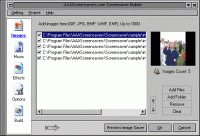AAAScreensavers Screensaver Builder 3.5 screenshot. Click to enlarge!