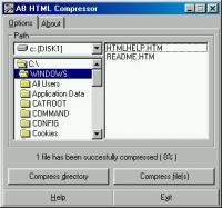 AB HTML Compressor 2.34 screenshot. Click to enlarge!