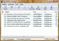 AD MailBox Manager 2.6.1 screenshot. Click to enlarge!