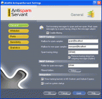 AGAVA AntispamServant 2.1.3 screenshot. Click to enlarge!