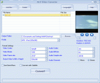 ALO Video Converter 7.1.70 screenshot. Click to enlarge!