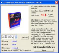 AS HDGET WIN32 DLL 2.1 screenshot. Click to enlarge!
