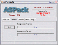 ASPack 2.41 screenshot. Click to enlarge!