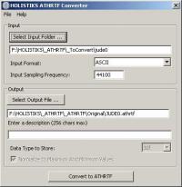 ATHRTF Converter 1.01 screenshot. Click to enlarge!