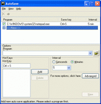 ATopSoft AutoSave 2.40 screenshot. Click to enlarge!