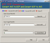 AVI GIF Converter 1.08 screenshot. Click to enlarge!