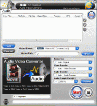 Abdio Audio Video Converter 6.66 screenshot. Click to enlarge!
