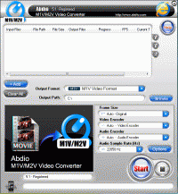 Abdio M1V M2V Video Converter 6.67 screenshot. Click to enlarge!