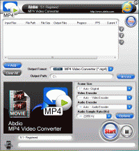 Abdio MP4 Video Converter 6.67 screenshot. Click to enlarge!