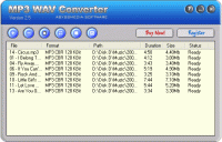 AbyssMedia MP3 to WAV Converter 2.85 screenshot. Click to enlarge!