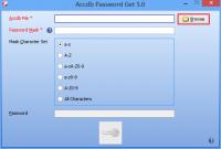 Accdb Password Get 5.0 screenshot. Click to enlarge!