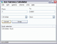 Ace Currency Calculator 1.3.1 screenshot. Click to enlarge!
