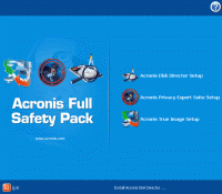 Acronis Full Safety Pack 1.0 screenshot. Click to enlarge!