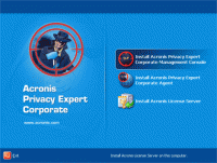 Acronis Privacy Expert Corporate 8.0 screenshot. Click to enlarge!
