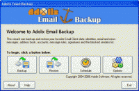 Adolix Email Backup 3.1 screenshot. Click to enlarge!