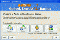 Adolix Outlook Express Backup 3.0 screenshot. Click to enlarge!
