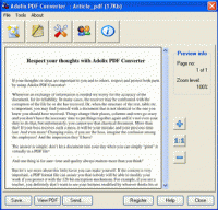 Adolix PDF Converter 4.4 screenshot. Click to enlarge!
