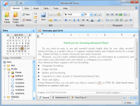 Advanced Diary 4.1.0 screenshot. Click to enlarge!