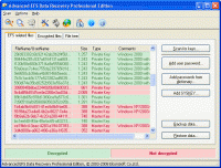 Advanced EFS Data Recovery 4.43 screenshot. Click to enlarge!