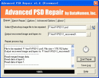 Advanced PSD Repair 1.4 screenshot. Click to enlarge!