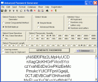 Advanced Password Generator 3.52 screenshot. Click to enlarge!