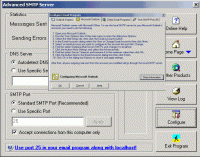 Advanced SMTP Server 5.25 screenshot. Click to enlarge!