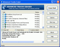Advanced Tracks Eraser 5.5.7 screenshot. Click to enlarge!