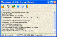 Advanced WordPerfect Office Password Recovery 1.36.785.0 screenshot. Click to enlarge!