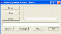 Adware Spyware Scanner Deleter 0.2 screenshot. Click to enlarge!